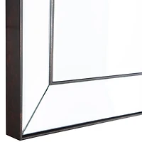 Dark Bronze Bevel Rectangle Wall Mirror