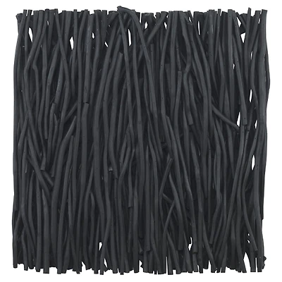 Black Teak Wall Plaque