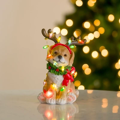 LED Christmas Lights Lab Statue