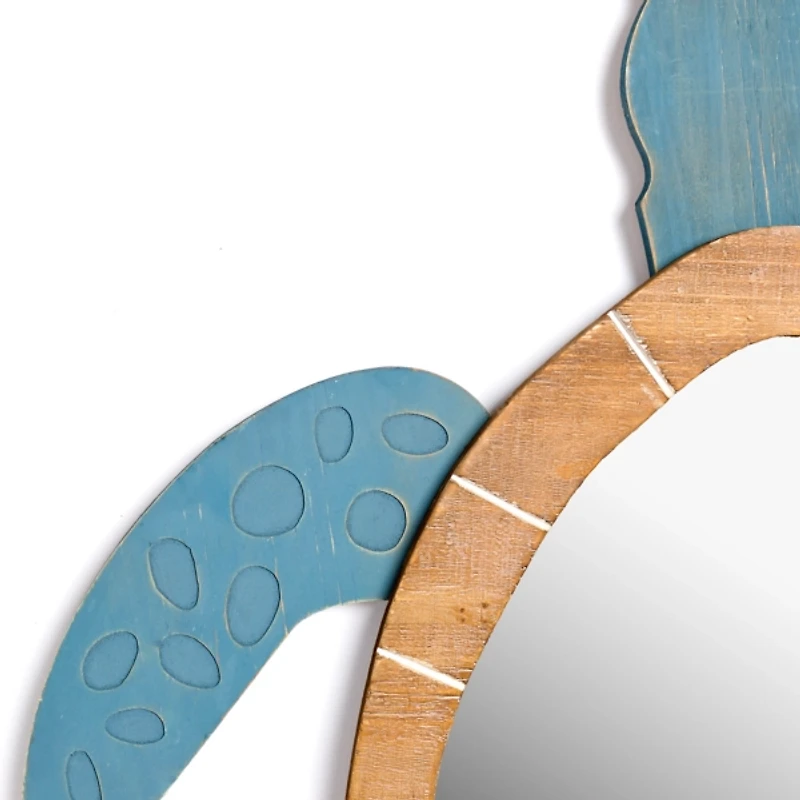 Sea Turtle Wood Wall Mirror