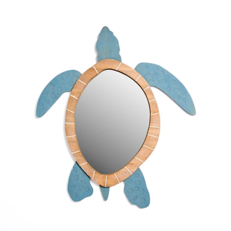 Sea Turtle Wood Wall Mirror