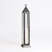 Pre-Lit Black Metal Twinkle Lights Lantern