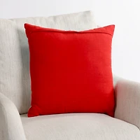 Palm Tree Beach Scene Christmas Pillow