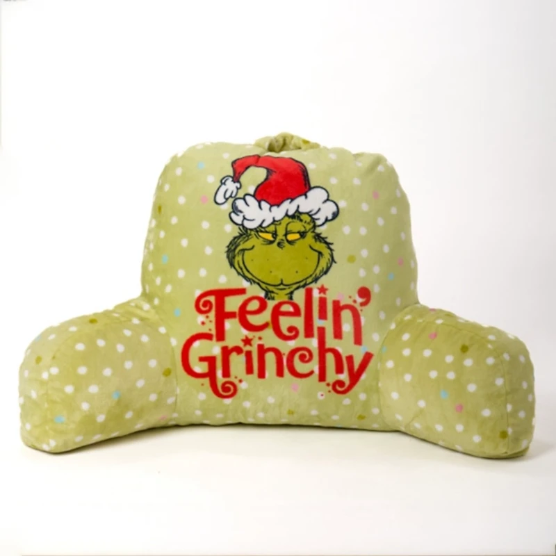 Grinch Book Nook Christmas Pillow