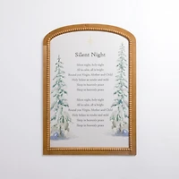 Silent Night Arch Beaded Wall Plaque