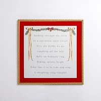 Dashing Through the Snow Velvet Framed Art Print