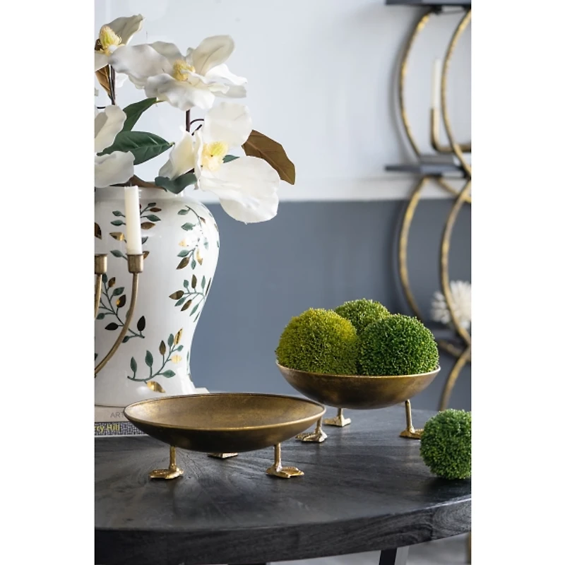 Gold Duck Feet Trinket Dishes, Set of 2