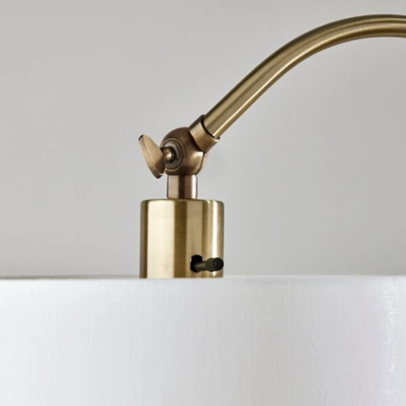 Antique Brass Arc Floor Lamp