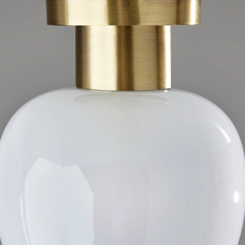 Antique Brass Magnolia Flush Mount Light