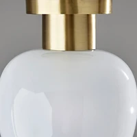 Antique Brass Magnolia Flush Mount Light