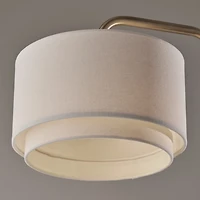 Brass Two-Tiered Shade Table Lamp