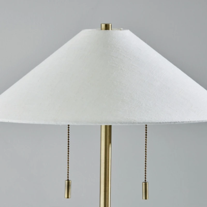 Antique Brass Empire Shade Clare Table Lamp