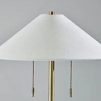 Antique Brass Empire Shade Clare Table Lamp