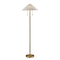 Antique Brass Empire Shade Clare Floor Lamp