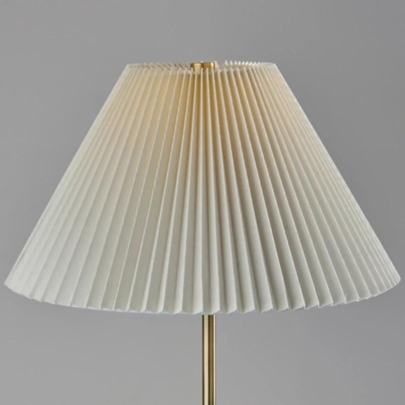 Brass Pleated Empire Shade Jeremy Floor Lamp