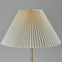 Brass Pleated Empire Shade Jeremy Floor Lamp