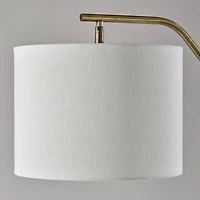 Antique Brass Contemporary Tyler Floor Lamp