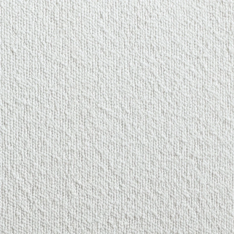 White Boucle Modern Accent Chair