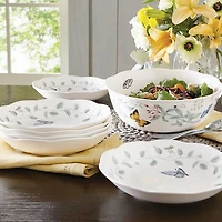 White Butterfly Meadow 7-pc. Bowl Set