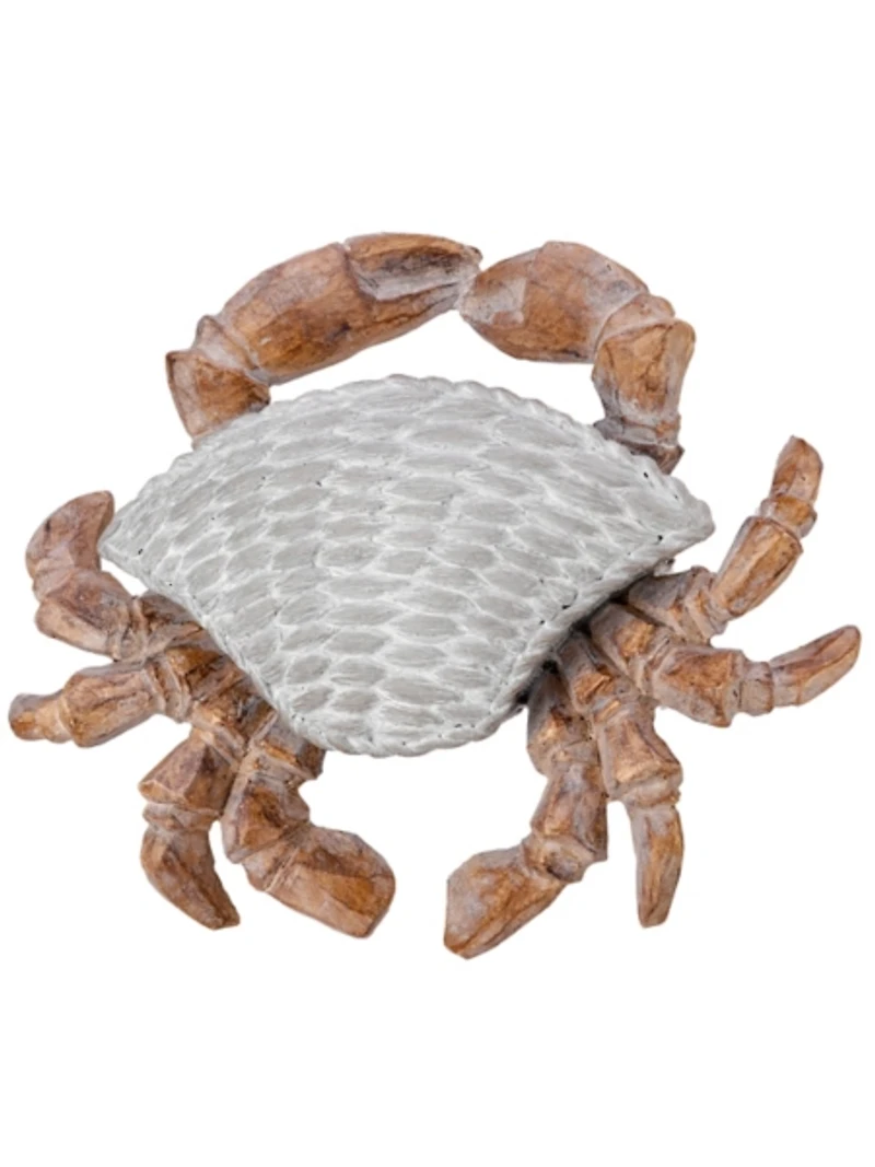 Ash Gray Woven Crab Statue