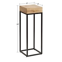 Mango Wood Tabletop Square Side Table