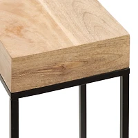 Mango Wood Tabletop Square Side Table
