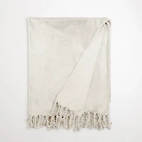 Ivory Perfectly Plush Throw