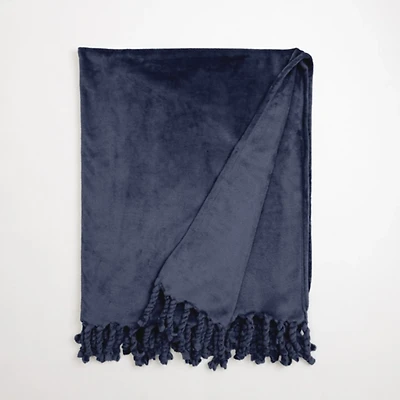 Navy Perfectly Plush Throw
