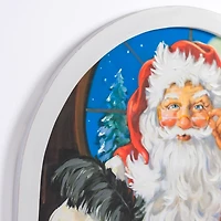 Holly Santa Writing List Framed Art Print