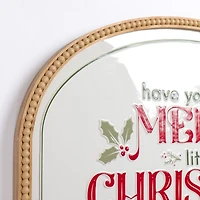 Merry Little Christmas Beaded Wall Plaque