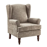 Floral Brocade Wingback Ella Armchair