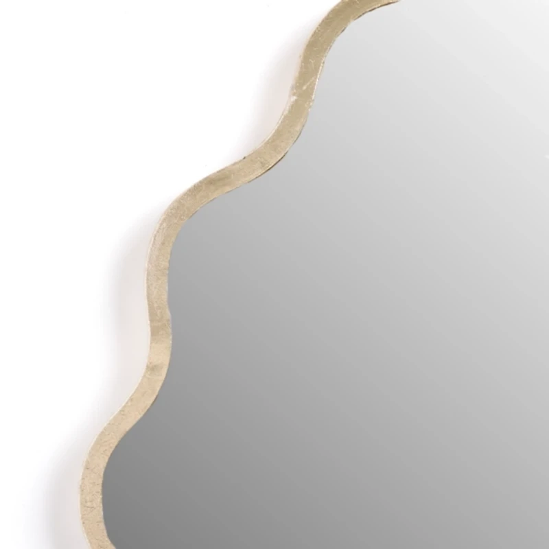 Gold Scalloped Seashell Wall Mirror