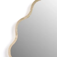 Gold Scalloped Seashell Wall Mirror