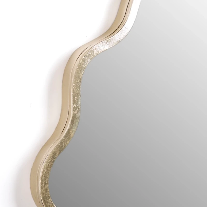 Gold Scalloped Seashell Wall Mirror