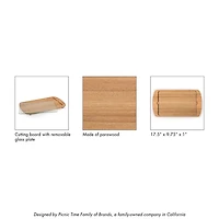 South Carolina Wood and Glass Serving Board