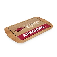 Arkansas Razorbacks Wood and Glass Serving Board