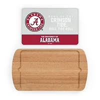 Crimson Tide Wood and Glass Serving Board