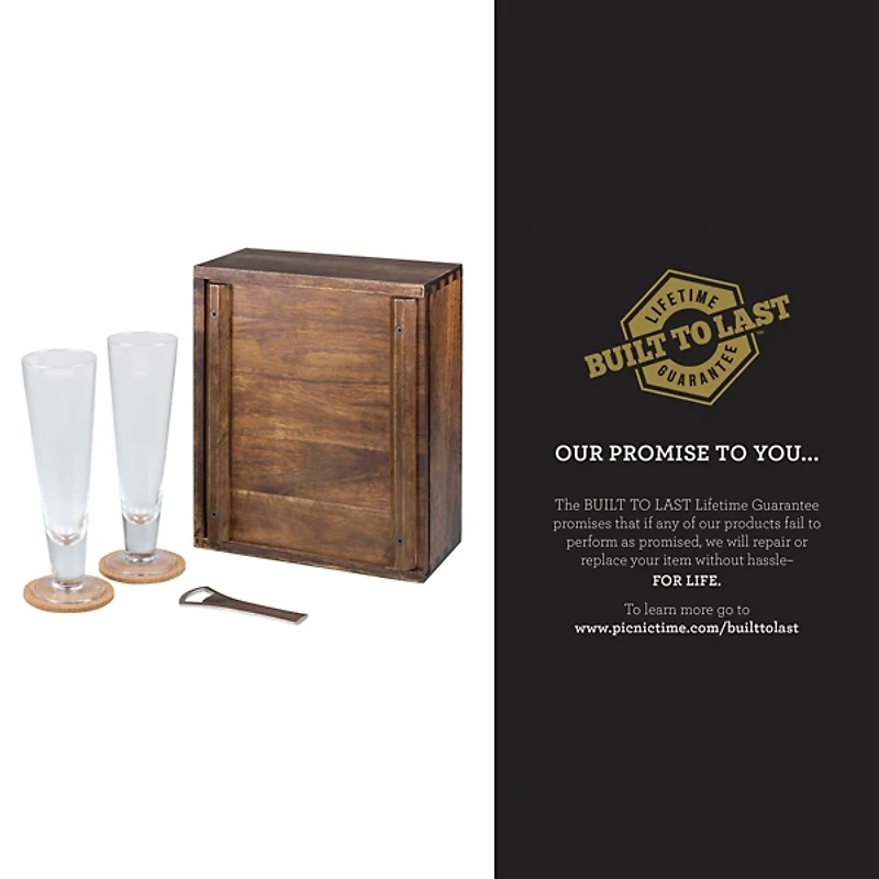 Acacia New Orleans Saints Beer Glass Set