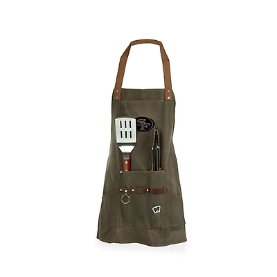 San Francisco 49ers Barbecue Apron & Tool Gift Set