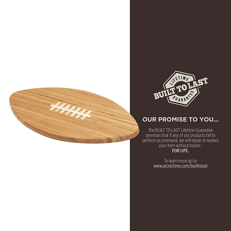 Buffalo Bills Bamboo Football Cutting Board