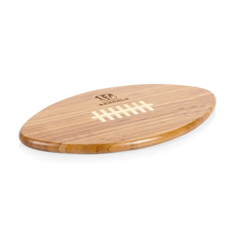Cincinnati Bengals Bamboo Football Cutting Board