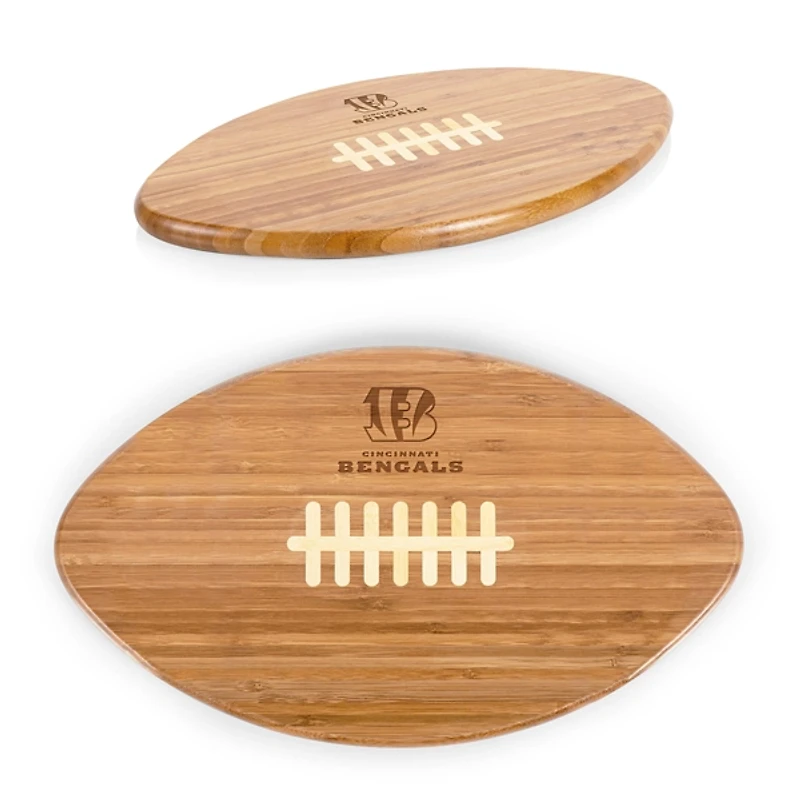 Cincinnati Bengals Bamboo Football Cutting Board
