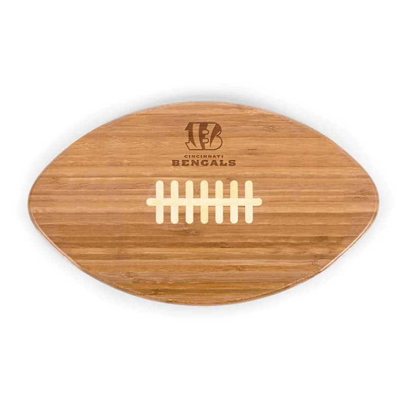 Cincinnati Bengals Bamboo Football Cutting Board