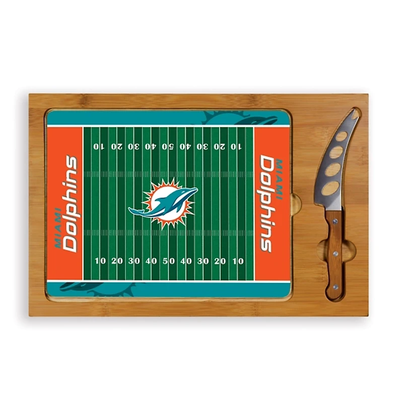 Miami Dolphins Cutting Board & Knife Set