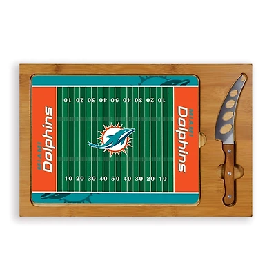Miami Dolphins Cutting Board & Knife Set