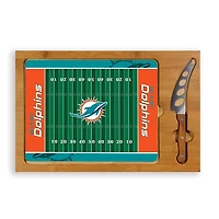 Miami Dolphins Cutting Board & Knife Set