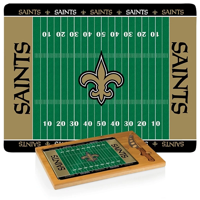New Orleans Saints Cutting Board & Knife Set