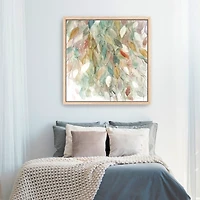 Rainy Cascade I Framed Canvas Art Print, 40x40