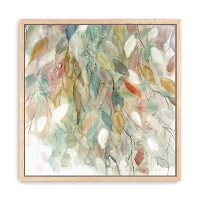 Rainy Cascade I Framed Canvas Art Print, 40x40