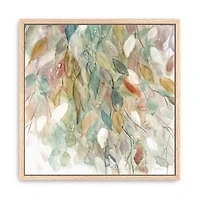 Rainy Cascade I Framed Canvas Art Print, 40x40